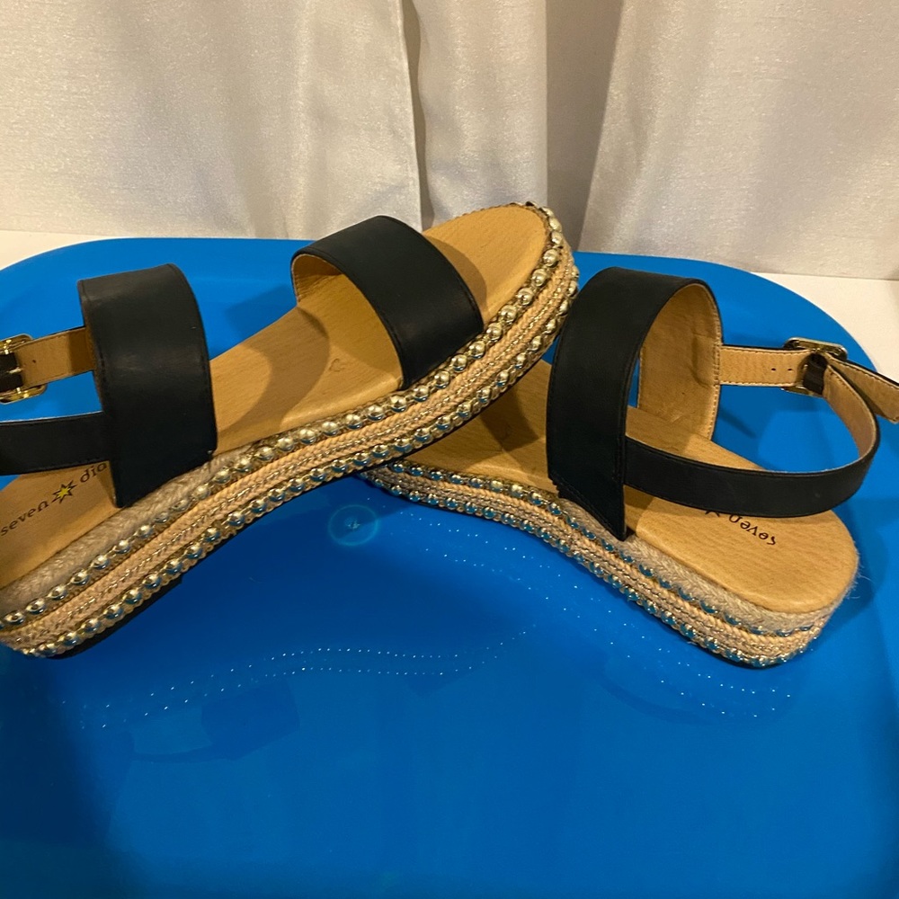 comfy black sandals